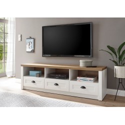 Tv-alus PROVENCE valge mänd / tamm, mööbel, elutoamööbel, tv-alused