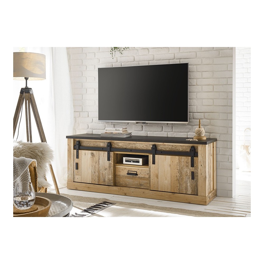 Tv-alus SHERWOOD pruun / hall, mööbel, elutoamööbel, tv-alused