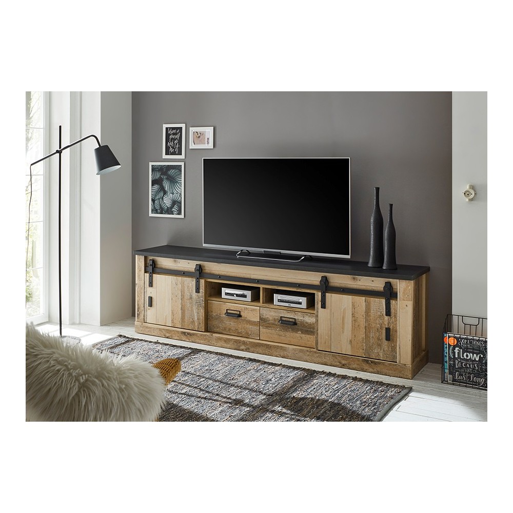 Tv-alus SHERWOOD pruun / hall, mööbel, elutoamööbel, tv-alused