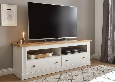 Tv-alus WESTMINSTER valge / tamm, mööbel, elutoamööbel, tv-alused