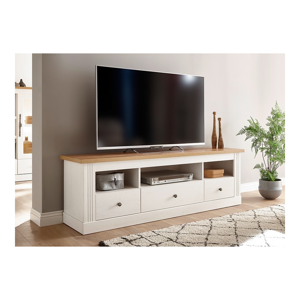 Tv-alus WESTMINSTER valge / tamm, mööbel, elutoamööbel, tv-alused