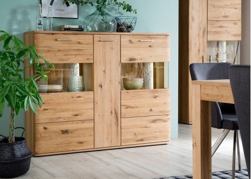 Kummut ESPERO tamm, 154x39xH121 cm, elutoamööbel, kummutid, mööbel