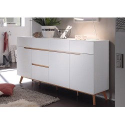 Kummut CERVO valge / tamm 193x40xH95 cm, mööbel, elutoamööbel