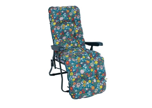 Lamamistool BADEN-BADEN õitsvate lilledega kate