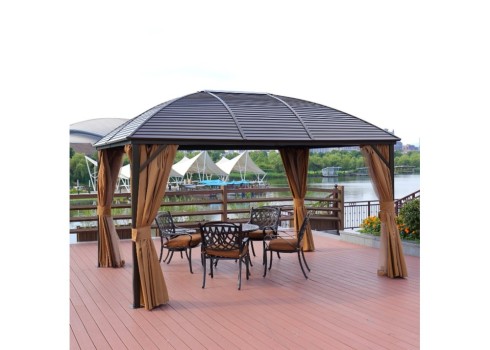 Varikatus SUNSET 3x4xH2-2,7m, beež-pruun