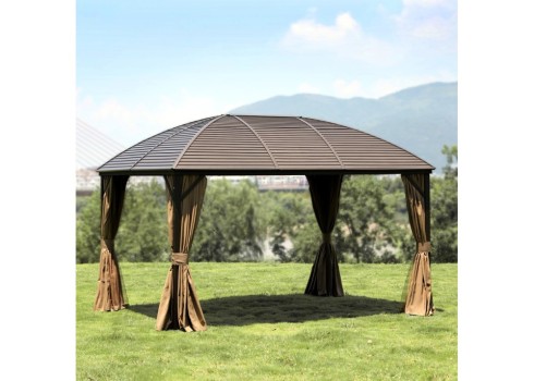 Varikatus SUNSET 3x4xH2-2,7m, beež-pruun