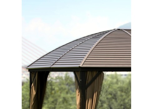 Varikatus SUNSET 3x4xH2-2,7m, beež-pruun