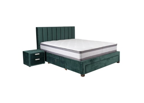 Voodi GRACE 160x200cm, roheline