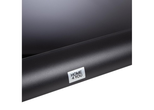 Aiamööblikomplekt LONA laud, diivan ja 2 tooli, hall-must