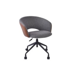 Töötool KARINA ratastega, hall-helepruun