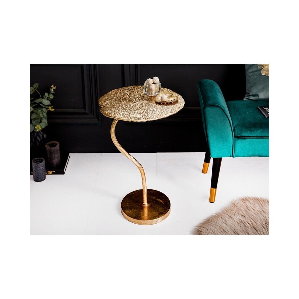 Abilaud LEAF kuldne, mööbel, elutoamööbel, diivanilaud, abilauad