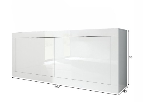 Kummut BASIC valge läige, mööbel, elutoamööbel, kummutid