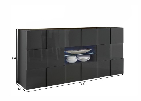 Kummut DAMA antratsiit läige, mööbel, elutoamööbel, kummutid