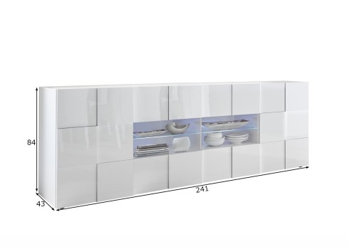 Kummut DAMA valge läige, mööbel, elutoamööbel, kummutid