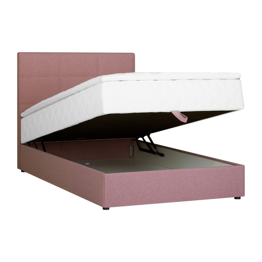 Kontinentaalvoodi LEVI 120x200cm, madratsiga, roosa