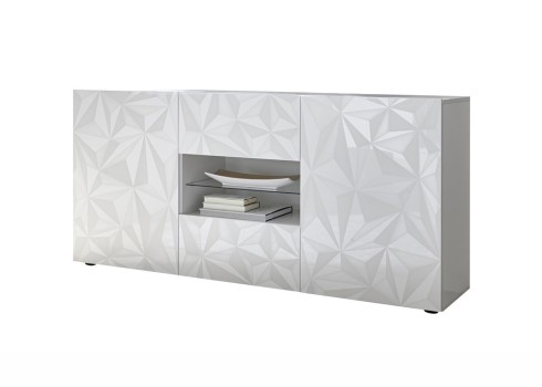 Kummut PRISMA valge läige,  mööbel, elutoamööbel, kummutid