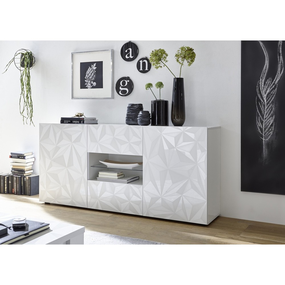 Kummut PRISMA valge läige,  mööbel, elutoamööbel, kummutid