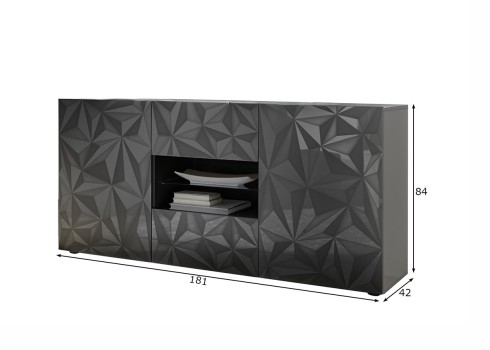 Kummut PRISMA antratsiit läige, mööbel, elutoamööbel, kummutid