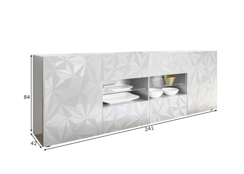 Kummut PRISMA valge läige, mööbel, elutoamööbel, kummutid