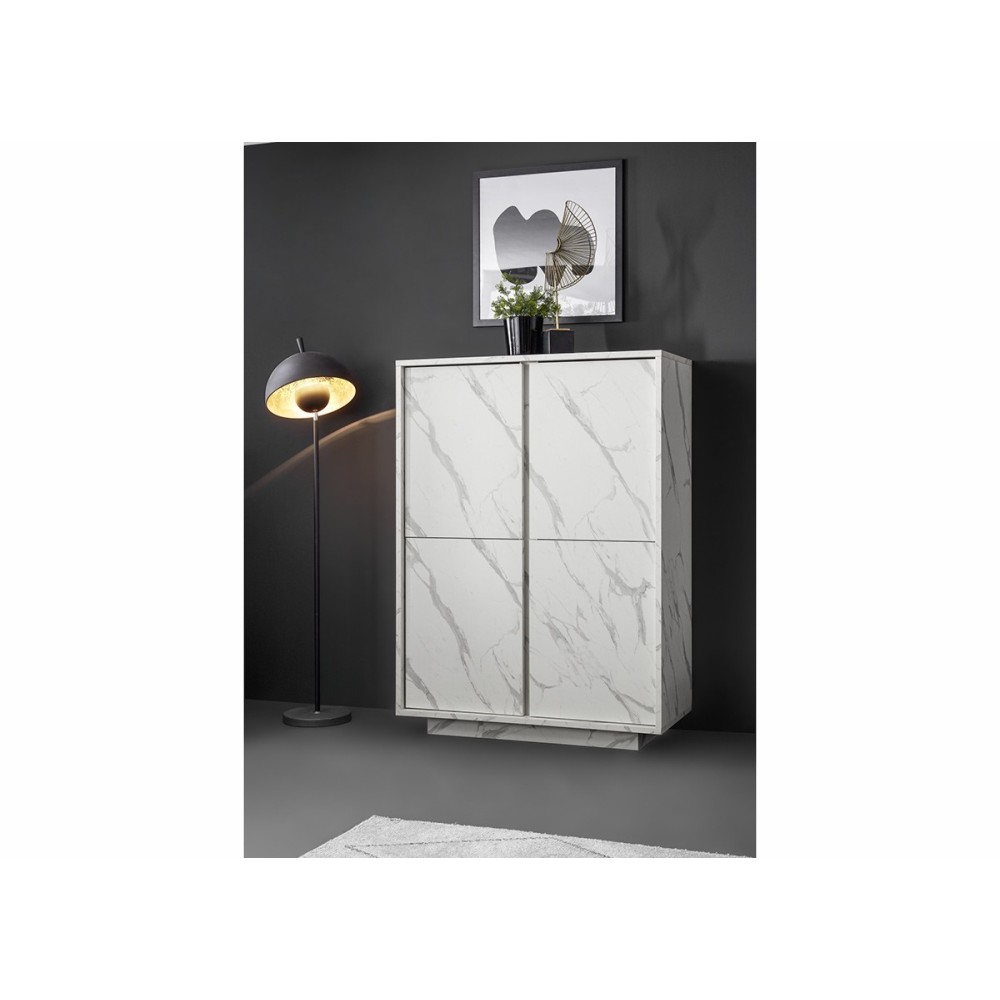 Kummut ICE valge marmor, mööbel, elutoamööbel, kummutid