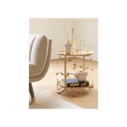 Abilaud FLORA kuldne, mööbel, elutoamööbel, diivanilaud, abilauad