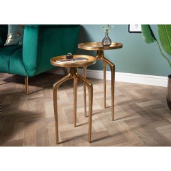 Abilaudade komplekt ABSTRACT kuldne, mööbel, elutoamööbel, abilaud