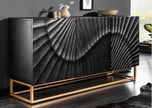 Kummut SCORPION must, mööbel, elutoamööbel, kummutid, kapp, kapid