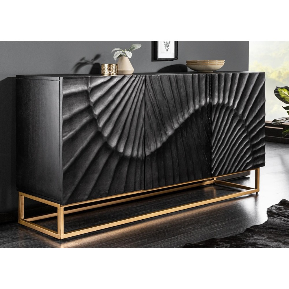 Kummut SCORPION must, mööbel, elutoamööbel, kummutid, kapp, kapid