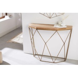 Konsoollaud DIAMOND naturaalne / messing, mööbel, elutoamööbel, lauad