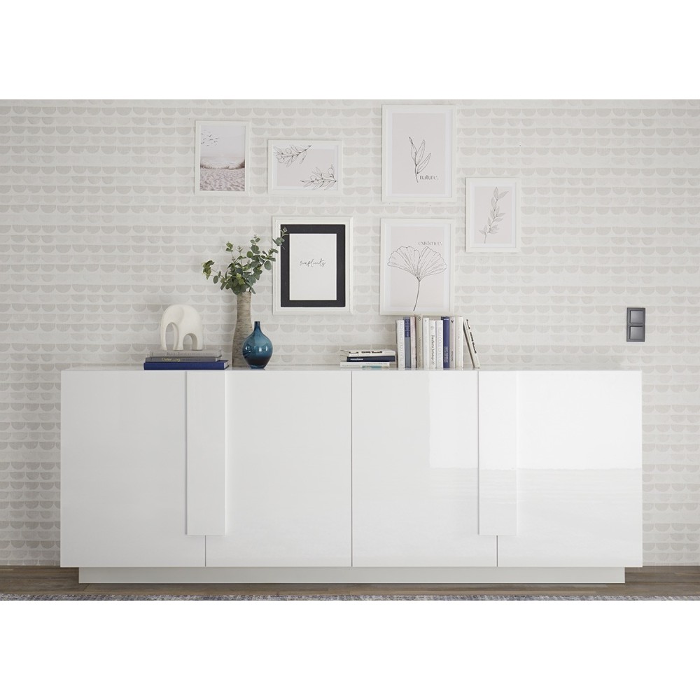 Kummut JUPITER valge kõrgläige, mööbel, elutoamööbel, kummutid