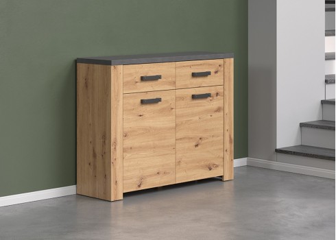 Kummut FOLLOW tamm / hall, mööbel, esikumööbel, kummutid, esikukapp