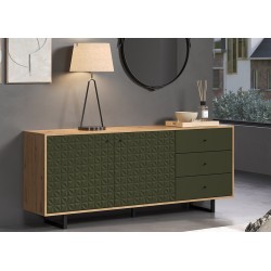 Kummut SENTRA tumeroheline / tamm, mööbel, elutoamööbel, kummutid