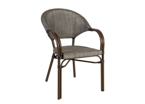 Tool BAMBUS käetugedega, pruun