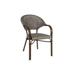 Tool BAMBUS käetugedega, pruun