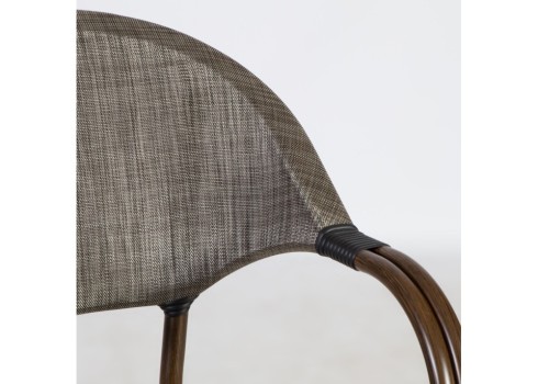 Tool BAMBUS käetugedega, pruun