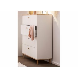 Kummut HILDA tamm / mattvalge, mööbel, magamistoamööbel, kummutid