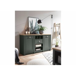 Kummut CAMBRIDGE roheline / tamm, mööbel, elutoamööbel, kummmutid