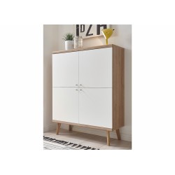 Kummut LENA valge / tamm, mööbel, elutoamööbel, kummutid