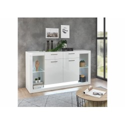 Kummut MERAN valge kõrgläige, mööbel, elutoamööbel, kummutid