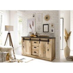 Kummut SHERWOOD pruun / hall, mööbel, elutoamööbel, kummutid