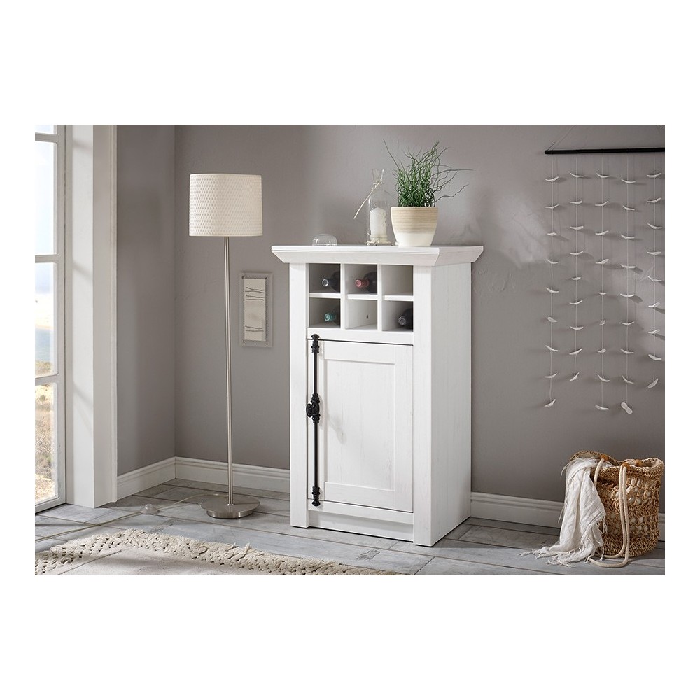 Kummut WESTERLAND valge mänd, mööbel, elutoamööbel, kummutid