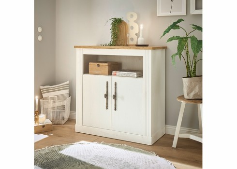 Kummut WESTMINSTER valge / tamm, mööbel, elutoamööbel, kummutid