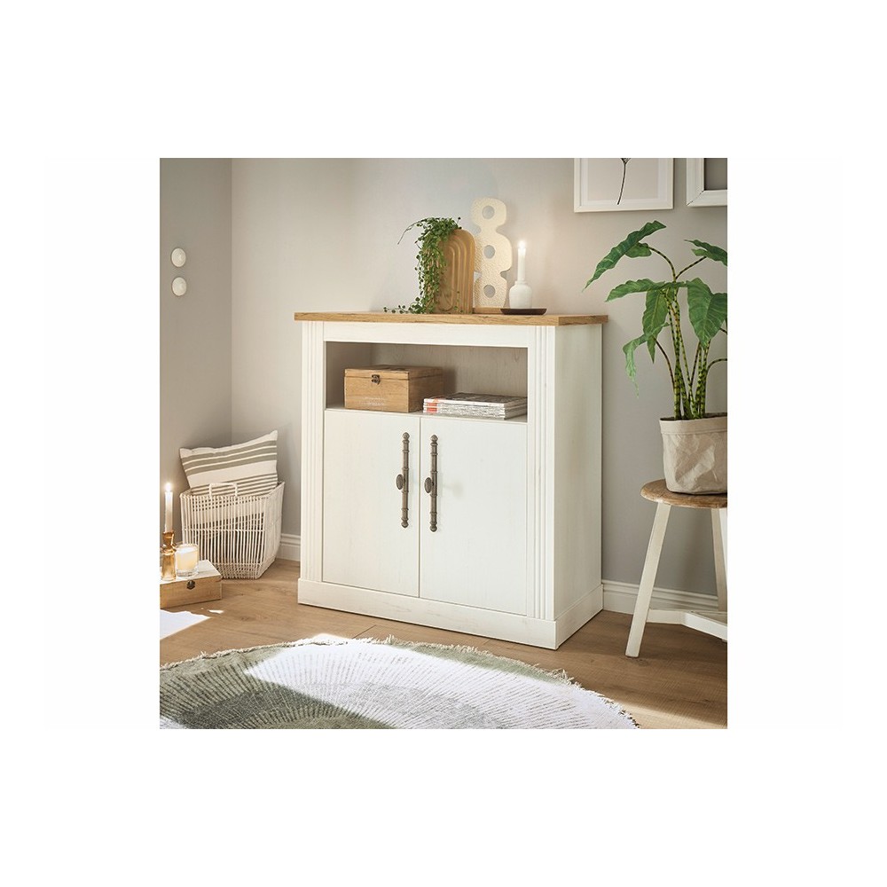 Kummut WESTMINSTER valge / tamm, mööbel, elutoamööbel, kummutid