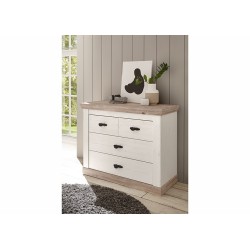 Kummut FLORENZ valge mänd / mänd, mööbel, elutoamööbel, kummutid