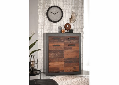 Kummut BROOKLYN pruun / hall, mööbel, magamistoamööbel, kummutid