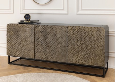 Kummut SNAKE pruun / must, mööbel, elutoamööbel, kummutid, kapid