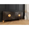 Kummut SOLARIS must / kuldne, mööbel, elutoamööbel, kummutid, kapp