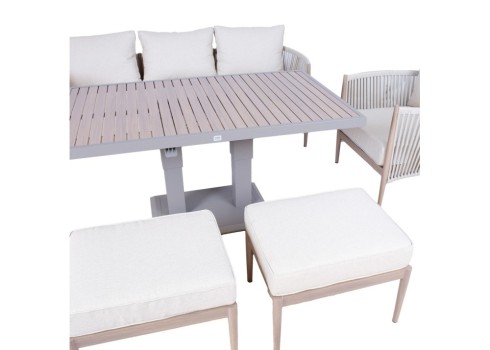 Aiamööblikomplekt MEDINA 7-osaline, beež