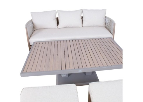 Aiamööblikomplekt MEDINA 7-osaline, beež