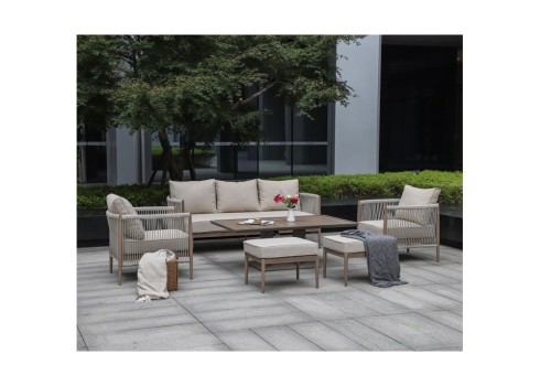Aiamööblikomplekt MEDINA 7-osaline, beež